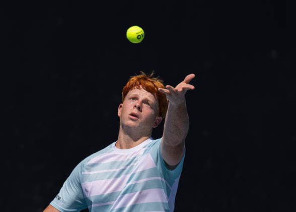 Jamie Mackenzie (GER), Jungen Einzel, Boys Singles, Australian Open 2026, Melbourne Park, Melbourne, Victoria, Australia. Copyright: xJuergenxHasenkopfx