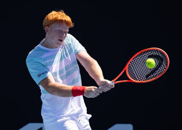 Jamie Mackenzie (GER), Jungen Einzel, Boys Singles, Australian Open 2026, Melbourne Park, Melbourne, Victoria, Australia. Copyright: xJuergenxHasenkopfx