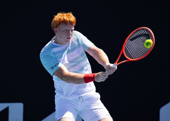 Jamie Mackenzie (GER), Jungen Einzel, Boys Singles, Australian Open 2026, Melbourne Park, Melbourne, Victoria, Australia. Copyright: xJuergenxHasenkopfx