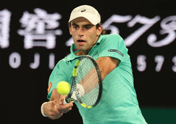 January 24, 2026, Melbourne, Victoria, Australia: ELIOT SPIZZIRRI of USA during the match against J. Sinner of Italy in the third round of Australian Open, Melbourne, Australia. Spizzirri lost 6:4, 3:6, 4:6, 4:6. Melbourne Australia - ZUMAc278 20260124_zsp_c278_045 Copyright: xMarcinxCholewinskix