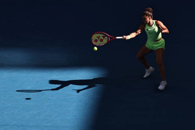 Jasmine Paolini, ITA, during third round of 2026 Australian Open in Melbourne, 23 01 2026; -