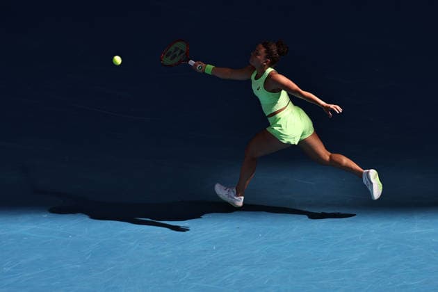Jasmine Paolini, ITA, during third round of 2026 Australian Open in Melbourne, 23 01 2026; -
