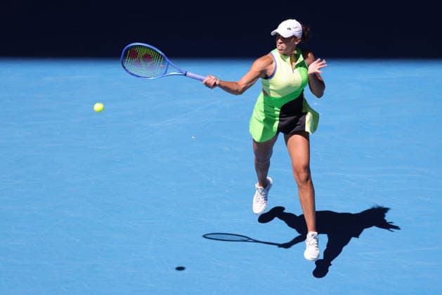 Madison Keys, USA, during third round of 2026 Australian Open in Melbourne, 24 01 2026; -
