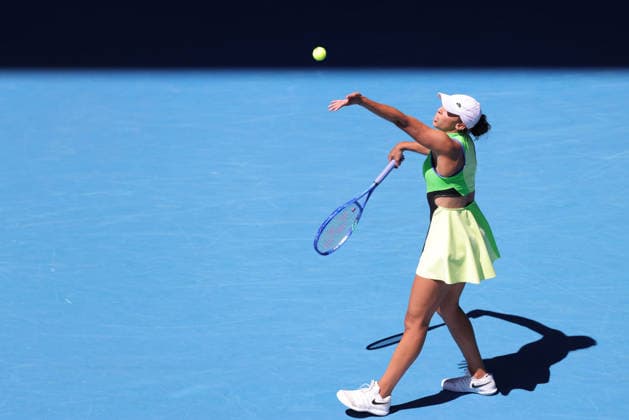 Madison Keys, USA, during third round of 2026 Australian Open in Melbourne, 24 01 2026; -