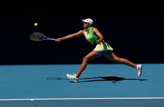Madison Keys of USA in action Australian Open tennis tournament, Day Seven, Melbourne Park, Australia - 24 Jan 2026Melbourne Melbourne Park Victoria (VIC) Australia  Copyright: xEllaxLing Shutterstockx 16380459ax