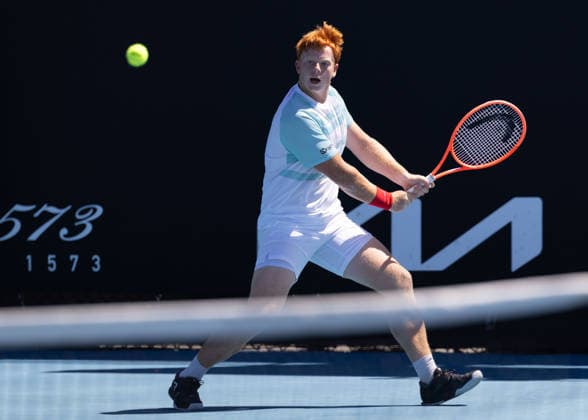 Jamie Mackenzie (GER), Jungen Einzel, Boys Singles, Australian Open 2026, Melbourne Park, Melbourne, Victoria, Australia. Copyright: xJuergenxHasenkopfx