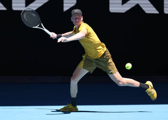 Jannik Sinner (ITA), Australian Open 2026, Melbourne Park, Melbourne, Victoria, Australia. Copyright: xJuergenxHasenkopfx