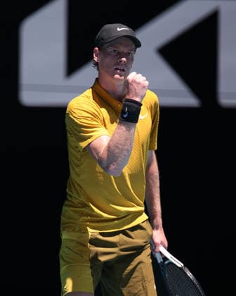 Jannik Sinner (ITA) macht die Faust und jubelt,Jubel, Freude,Emotion, Australian Open 2026, Melbourne Park, Melbourne, Victoria, Australia. Copyright: xJuergenxHasenkopfx