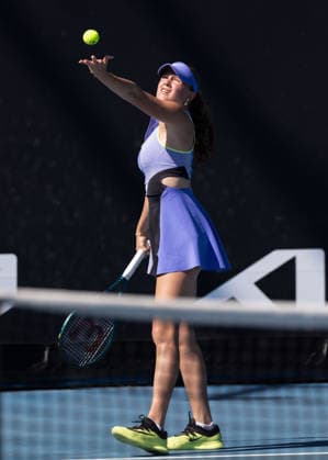 Mariella Thamm (GER), Maedchen Einzel, Girls Singles, Australian Open 2026, Melbourne Park, Melbourne, Victoria, Australia. Copyright: xJuergenxHasenkopfx