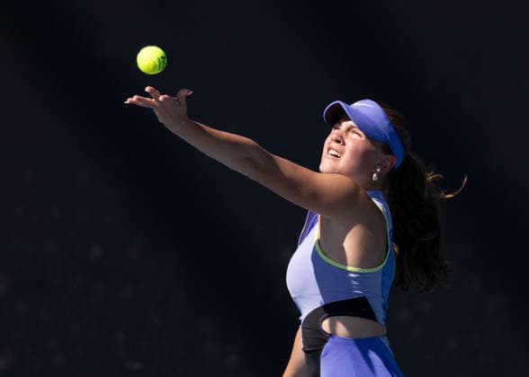 Mariella Thamm (GER), Maedchen Einzel, Girls Singles, Australian Open 2026, Melbourne Park, Melbourne, Victoria, Australia. Copyright: xJuergenxHasenkopfx