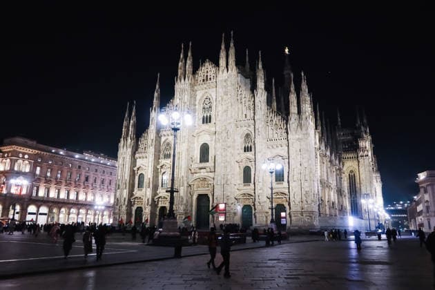 Milan, Preparations for the 25th Olympic and Paralympic Winter games, Winterspiele,Spiele, Summer games in Milan-Cortina 2026 are underway two weeks before the start of the Olympics. Pictured: A view of the Duomo.  Copyright: xAlessandroxBremecx xipa-agency.netx xx IPA_Agency_IPA70477829