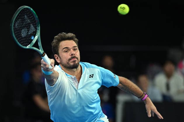 TENNIS AUSTRALIAN OPEN, Stan Wawrinka of Switzerland in action during the Men™s 3rd round match against Taylor Fritz of USA on day 7 of the 2026 Australian Open tennis tournament at Melbourne Park in Melbourne, Saturday, January 24, 2026. ( NO ARCHIVING MELBOURNE VICTORIA AUSTRALIA  Copyright: xJAMESxROSSx 20260124167150109118