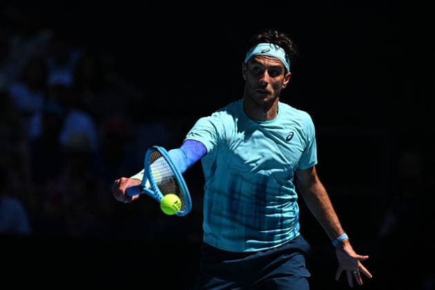Australian Open - Melbourne Lorenzo Musetti (ITA) during his third round match at the 2026 Australian Open at Melbourne Park in Melbourne, Australia, on January 24, 2026. Photo by Corinne Dubreuil ABACAPRESS.COM Melbourne Australia  Copyright: xDubreuilxCorinne ABACAx