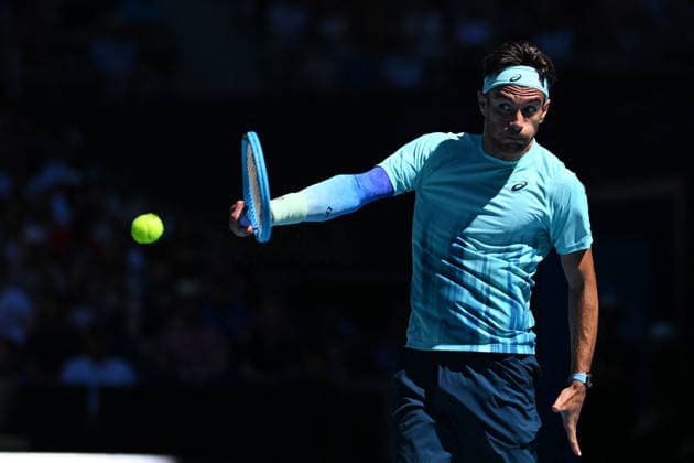 Australian Open - Melbourne Lorenzo Musetti (ITA) during his third round match at the 2026 Australian Open at Melbourne Park in Melbourne, Australia, on January 24, 2026. Photo by Corinne Dubreuil ABACAPRESS.COM Melbourne Australia  Copyright: xDubreuilxCorinne ABACAx