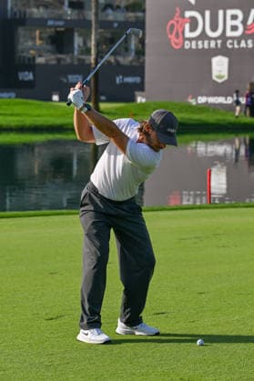 Hero Dubai Desert Classic 2026 DUBAI, UAE - JANUARY 24: British golfer Tommy Fleetwood competes in the third round of the Hero Dubai Desert Classic 2026 at Emirates Golf Club in Dubai, United Arab Emirates on January 24, 2026. Waleed Zein Anadolu Dubai United Arab Emirates. Editorial use only. Please get in touch for any other usage.  Copyright: x2026xAnadoluxWaleedxZeinx