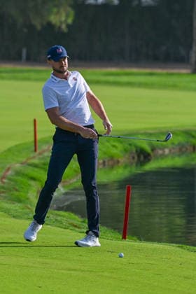Hero Dubai Desert Classic 2026 DUBAI, UAE - JANUARY 24: South African golfer Laurie Canter competes in the third round of the Hero Dubai Desert Classic 2026 at Emirates Golf Club in Dubai, United Arab Emirates on January 24, 2026. Waleed Zein Anadolu Dubai United Arab Emirates. Editorial use only. Please get in touch for any other usage.  Copyright: x2026xAnadoluxWaleedxZeinx
