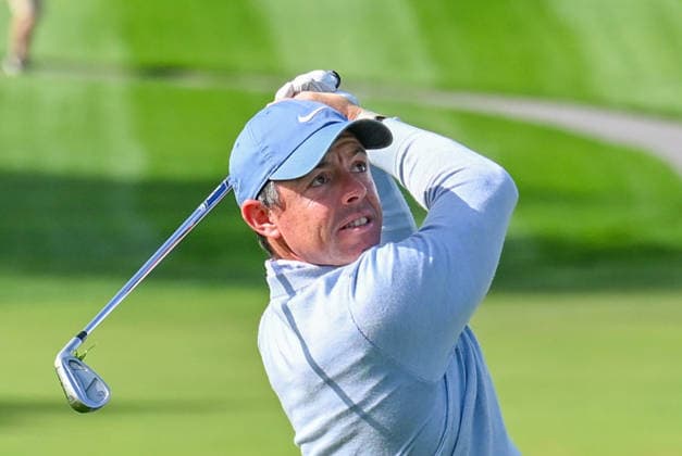 Hero Dubai Desert Classic 2026 DUBAI, UAE - JANUARY 24: Rory McIlroy of Northern Ireland in action in the third round of the Hero Dubai Desert Classic 2026 at Emirates Golf Club in Dubai, United Arab Emirates on January 24, 2026. Waleed Zein Anadolu Dubai United Arab Emirates. Editorial use only. Please get in touch for any other usage.  Copyright: x2026xAnadoluxWaleedxZeinx