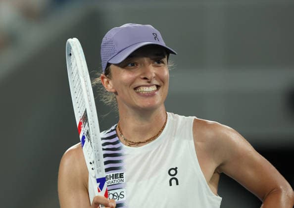 January 24, 2026, Melbourne, Victoria, Australia: IGA SWIATEK of Poland after the match against A. Kalinskaya in the third round of Australian Open, Melbourne, Australia. Swiatek won 6:1, 1:6, 6:1. Melbourne Australia - ZUMAc278 20260124_zsp_c278_057 Copyright: xMarcinxCholewinskix