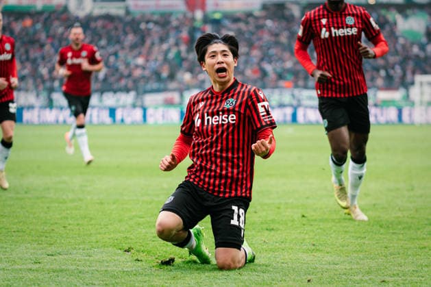 2. Bundesliga: Hannover 96 vs. Fortuna Düsseldorf, 24.01.2026 TOR; JUBEL durch Daisuke Yokota (Hannover 96, 18) zum 1:0; Fußball, 2. Bundesliga, 19. Spieltag: Hannover 96 vs. Fortuna Düsseldorf am 24.01.2026 in der Heinz von Heiden Arena, Hannover DFL REGULATIONS PROHIBIT ANY USE OF PHOTOGRAPHS AS IMAGE SEQUENCES AND OR QUASI-VIDEO.