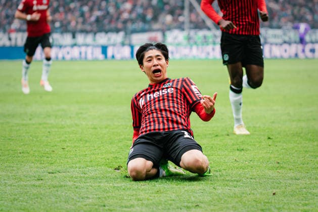 2. Bundesliga: Hannover 96 vs. Fortuna Düsseldorf, 24.01.2026 TOR; JUBEL durch Daisuke Yokota (Hannover 96, 18) zum 1:0; Fußball, 2. Bundesliga, 19. Spieltag: Hannover 96 vs. Fortuna Düsseldorf am 24.01.2026 in der Heinz von Heiden Arena, Hannover DFL REGULATIONS PROHIBIT ANY USE OF PHOTOGRAPHS AS IMAGE SEQUENCES AND OR QUASI-VIDEO.