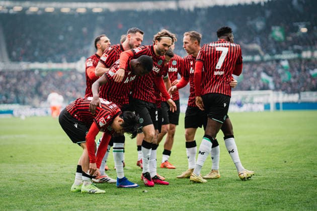 2. Bundesliga: Hannover 96 vs. Fortuna Düsseldorf, 24.01.2026 TOR; JUBEL durch Daisuke Yokota (Hannover 96, 18) zum 1:0; Fußball, 2. Bundesliga, 19. Spieltag: Hannover 96 vs. Fortuna Düsseldorf am 24.01.2026 in der Heinz von Heiden Arena, Hannover DFL REGULATIONS PROHIBIT ANY USE OF PHOTOGRAPHS AS IMAGE SEQUENCES AND OR QUASI-VIDEO.