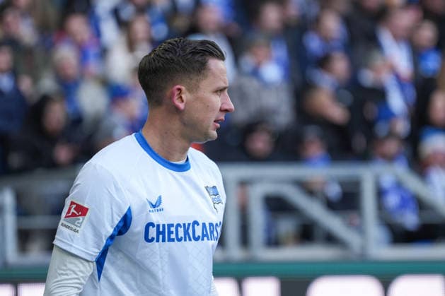 2. Bundesliga, Karlsruher SC vs Hertha BSC, 24.01.2026 Paul Seguin (Hertha BSC, 30) 2. Bundesliga, Karlsruher SC vs Hertha BSC, BBBank Wildpark Karlsruhe, 24.01.2026 DFB DFL REGULATIONS PROHIBIT ANY USE OF PHOTOGRAPHS AS IMAGE SEQUENCES AND OR QUASI-VIDEO.
