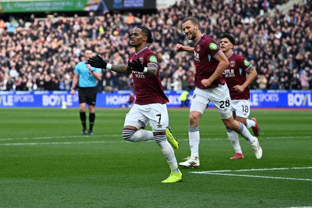West Ham United v Sunderland, Premier League **GOAL** West Ham United midfielder Crysencio Summerville (7) GOAL scores 1-0 and celebrates during the Premier League match between West Ham United and Sunderland at the London Stadium, London, UK on 24 January 2026. London London Stadium UK Editorial use only DataCo restrictions apply See www.football-dataco.com , Copyright: xSimonxTraylenx PSI-23617-0012