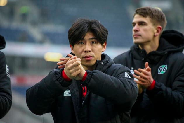 Deutschland: Fussball 2.Bundesliga 2025 26, 19. Spieltag - Hannover 96 Fortuna Düsseldorf - Heinz von Heiden Arena Stadion (Hannover): Daisuke Yokota (Hannover 96, 18) Hannover