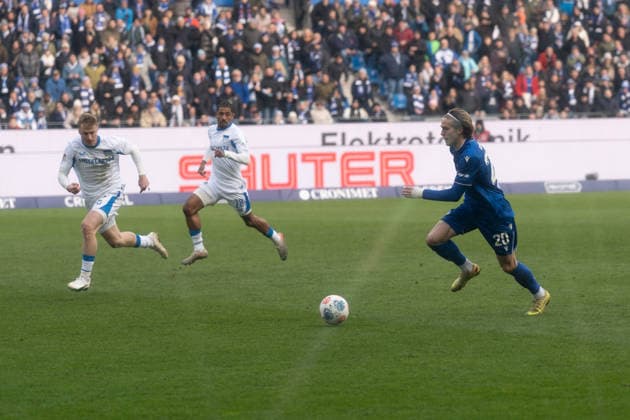 24.01.2026, xhfmx, Fussball 2.Bundesliga, Karlsruher SC - Hertha BSC Berlin David Herold (Karlsruher SC) (DFL DFB REGULATIONS PROHIBIT ANY USE OF PHOTOGRAPHS as IMAGE SEQUENCES and or QUASI-VIDEO) Karlsruhe