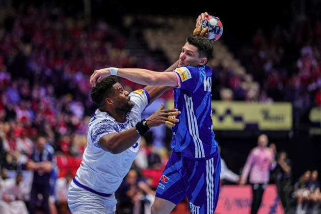 4Minne, Aymeric in action Match between FRANCE VS PORTUGAL valid for Men s EHF EURO 2026 at Jyske Bank Boxen in Herning on 24 January 2026. Herning Jyske Bank Boxen Herning Denmark Copyright: xIMAGOx xPRIMExSPORTSxIMAGESx xANGELOxMOREIRAx