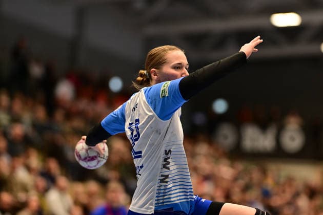 Handball I Frauen I Saison 2025-2026 I 14. HBF I 1. Spieltag I Buxtehuder SV - Union Neckarsulm I 24.01.2026 Ossenkopp Meret (22, Neckarsulmer Sport-Union) Buxtehude Halle Nord Niedersachsen Deutschland Copyright: xLobeca FelixxSchlikisx