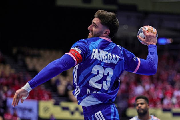 23Fabregas, Ludovic in action Match between FRANCE VS PORTUGAL valid for Men s EHF EURO 2026 at Jyske Bank Boxen in Herning on 24 January 2026. Herning Jyske Bank Boxen Herning Denmark Copyright: xIMAGOx xPRIMExSPORTSxIMAGESx xANGELOxMOREIRAx