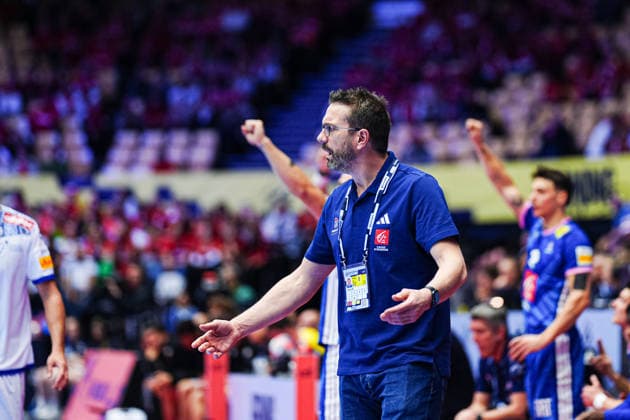 Guillaume Gille (Frankreich, Trainer) DEN, Frankreich vs. Portugal, Handball, EHF Europameisterschaft 2026, Hauptrunde, Spieltag 2, 24.01.2026 DEN, Frankreich vs. Portugal, Handball, EHF Europameisterschaft 2026, Hauptrunde, Spieltag 2, 24.01.2026 Herning Copyright: xEibner-Pressefoto MarcelxvonxFehrnx EP_MFN