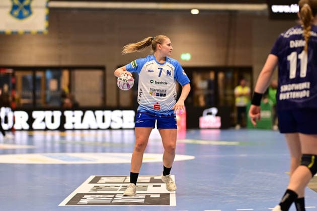Handball I Frauen I Saison 2025-2026 I 14. HBF I 1. Spieltag I Buxtehuder SV - Union Neckarsulm I 24.01.2026 Gudmestad Angunn (7, Neckarsulmer Sport-Union) Buxtehude Halle Nord Niedersachsen Deutschland Copyright: xLobeca FelixxSchlikisx