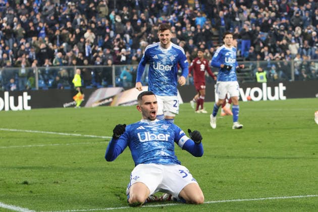 ComoÕs ComoÕs Lucas Da Cunha celebrate during the Serie A soccer match between Como and Torino at the Giuseppe Sinigaglia stadium in Como, north Italy - January 24, 2026 - Soccer.  Copyright: xAntonioxSaiai LaPressex