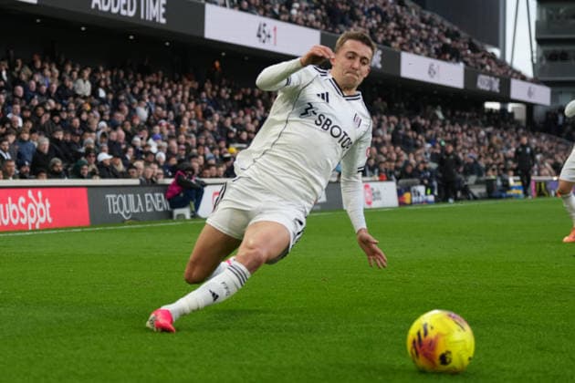 Fulham v Brighton and Hove Albion, Premier League Fulham defender Timothy Castagne (21) during the Premier League match between Fulham and Brighton and Hove Albion at Craven Cottage, London, UK on 24 January 2026. London Craven Cottage Greater London UK Editorial use only DataCo restrictions apply See www.football-dataco.com , Copyright: xStephenxFlynnx PSI-23616-0109