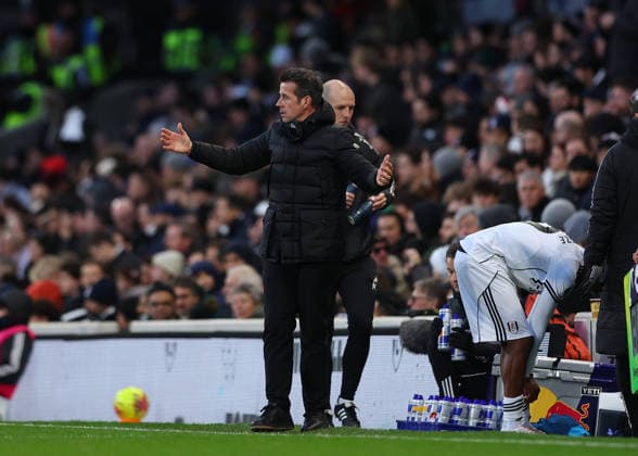 24th January 2026; Craven Cottage, Fulham, London, England; Premier League Football, Fulham versus Brighton and Hove Albion; Fulham Manager Marco Silva on the touchline  JohnxPatrickxFletcher Content restricted for UK based newspaper