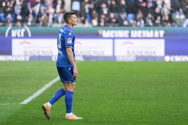 2. Bundesliga, Karlsruher SC vs Hertha BSC, 24.01.2026 Marvin Wanitzek (Karlsruher SC, 10) 2. Bundesliga, Karlsruher SC vs Hertha BSC, BBBank Wildpark Karlsruhe, 24.01.2026 DFB DFL REGULATIONS PROHIBIT ANY USE OF PHOTOGRAPHS AS IMAGE SEQUENCES AND OR QUASI-VIDEO.