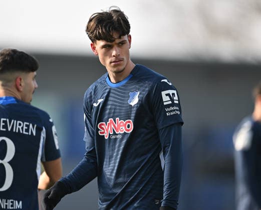 Fussball I Herren I Saison 2025-2026 I 3. Liga I 21. Spieltag I TSG Hoffenheim II - Alemannia Aachen I 24.01.2026 Luca Erlein (24, TSG Hoffenheim II) Enttäuscht nach Niederlage Sinsheim Dietmar-Hopp-Stadion Baden-Württemberg Deutschland Copyright: xLobeca MaraxWolfx