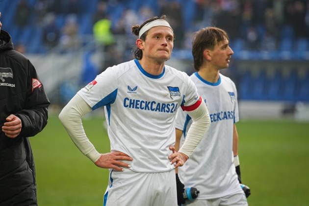 Deutschland, Fußball, 2 Bundesliga, Saison 2025 2026, Karlsruher SC vs. Herta BSC BBBank Wildpark (Karlsruhe): Fabian Reese (Hertha BSC, 11) Karlsruhe BBBank Wildpark Baden-Württemberg Deutschland
