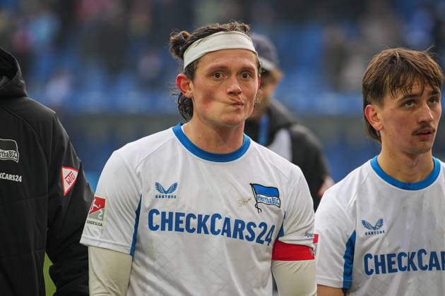 Deutschland, Fußball, 2 Bundesliga, Saison 2025 2026, Karlsruher SC vs. Herta BSC BBBank Wildpark (Karlsruhe): Fabian Reese (Hertha BSC, 11) Karlsruhe BBBank Wildpark Baden-Württemberg Deutschland