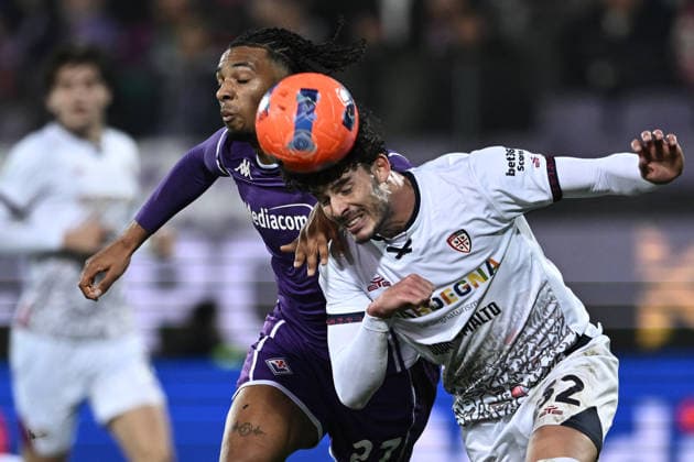 Mp Firenze 24 01 2026 - campionato di calcio serie A Fiorentina-Cagliari foto Matteo Papini Image nella foto: Cher Ndour-Ze Pedro 