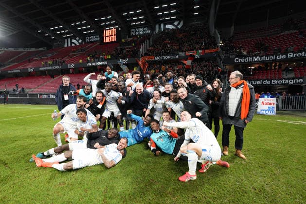 Stade Rennais FC v FC Lorient - Ligue 1 McDonald s 2025 2026 Equipe de football de Lorient FCL during the Ligue 1 McDonald s match between Rennes and Lorient at Roazhon Park on January 24, 2026 in Rennes, France. Rennes France  Copyright: xFEPx 776348264