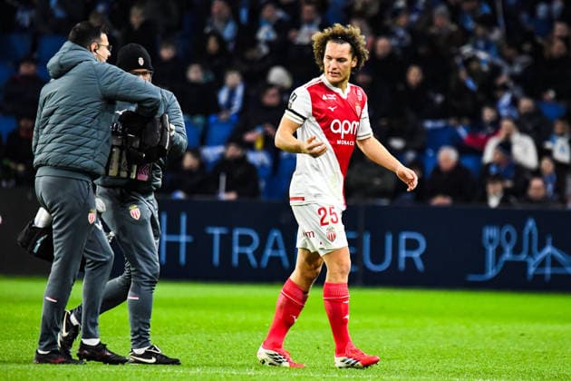 FOOTBALL : AC Le Havre vs AS Monaco - Ligue 1 McDonald s - JournÃ e 19 - 24 01 2026 Sortie sur blessure de Wout Faes (AS Monaco) Le HavreFrance  Copyright: xBaptistexAutissierx