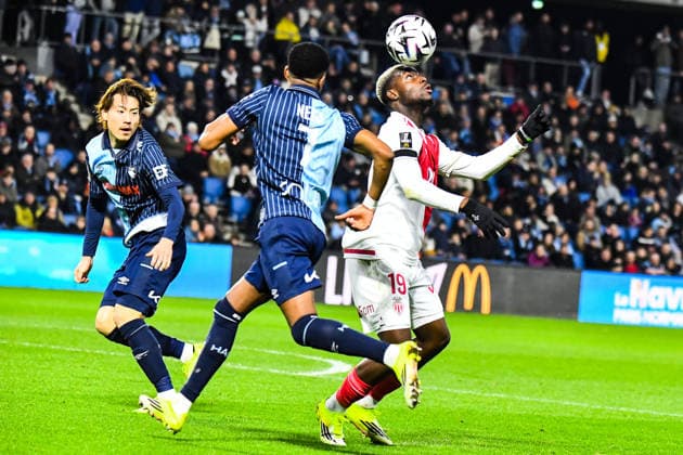 FOOTBALL : AC Le Havre vs AS Monaco - Ligue 1 McDonald s - JournÃ e 19 - 24 01 2026 George Ilenikhena (AS Monaco) Le HavreFrance  Copyright: xBaptistexAutissierx