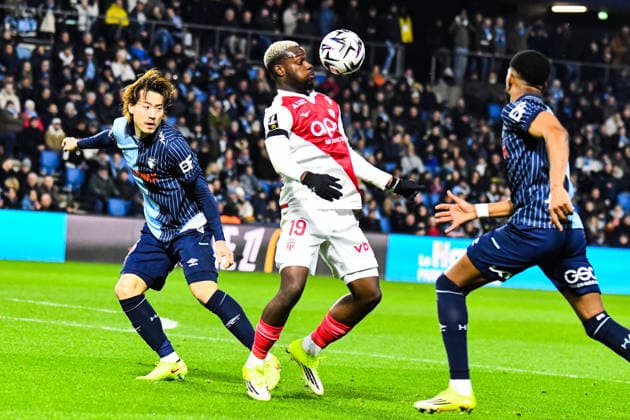 FOOTBALL : AC Le Havre vs AS Monaco - Ligue 1 McDonald s - JournÃ e 19 - 24 01 2026 George Ilenikhena (AS Monaco) Le HavreFrance  Copyright: xBaptistexAutissierx