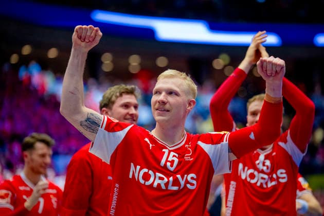 Handball European Championship 2026 Spain Denmark Herning, Denmark 20260124 Denmark s Magnus Saugstrup during the European Championship handball match between Spain and Denmark at the Boxen arena in Herning Photo Stian Lysberg Solum NTB Herning Denmark EDITORIAL USE ONLY RESTRICTED USE FOR BETTING COMPANIES  Copyright: xStianxLysbergxSolumx xNTBx