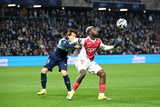 Le Havre Athletic Club v AS Monaco - Ligue 1 McDonald s 2025 2026 19 George ILENIKHENA (asm) during the Ligue 1 McDonald s match between Le Havre and Monaco at Stade Oceane on January 24, 2026 in Le Havre, France. Le Havre France  Copyright: xFEPx 776348256