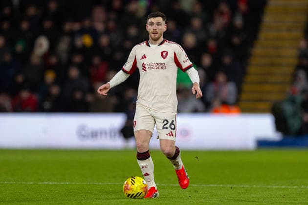 Football - FA Premier League - Bournemouth AFC v Liverpool FC BOURNEMOUTH, ENGLAND - Saturday, January 24, 2026: Liverpool s Andy Robertson during the FA Premier League match between Bournemouth AFC and Liverpool FC at Dean Court. (Photo by David Rawcliffe Propaganda) BOURNEMOUTH Dean Court DORSET ENGLAND  Copyright: xDavidxRawcliffex P2026-01-24-Bournemouth_Liverpool-134
