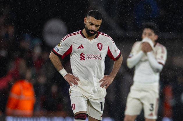 Football - FA Premier League - Bournemouth AFC v Liverpool FC BOURNEMOUTH, ENGLAND - Saturday, January 24, 2026: Liverpool s Mohamed Salah reacts to conceeding a last minute goal after the FA Premier League match between Bournemouth AFC and Liverpool FC at Dean Court. The game finished 2-3.(Photo by David Rawcliffe Propaganda) BOURNEMOUTH Dean Court DORSET ENGLAND  Copyright: xDavidxRawcliffex P2026-01-24-Bournemouth_Liverpool-167